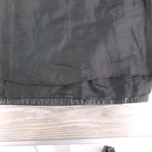 Le Piel Genuine Leather Black Pencil Skirt S / 4High End Supple Leather